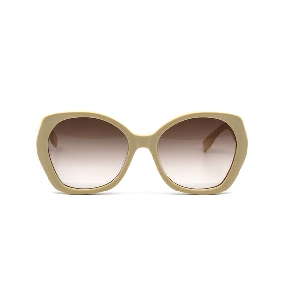 NEW FENDI FE40112I 57F SHINY BEIGE BROWN GRADIENT AUTHENTIC SUNGLASSES - Picture 3 of 12